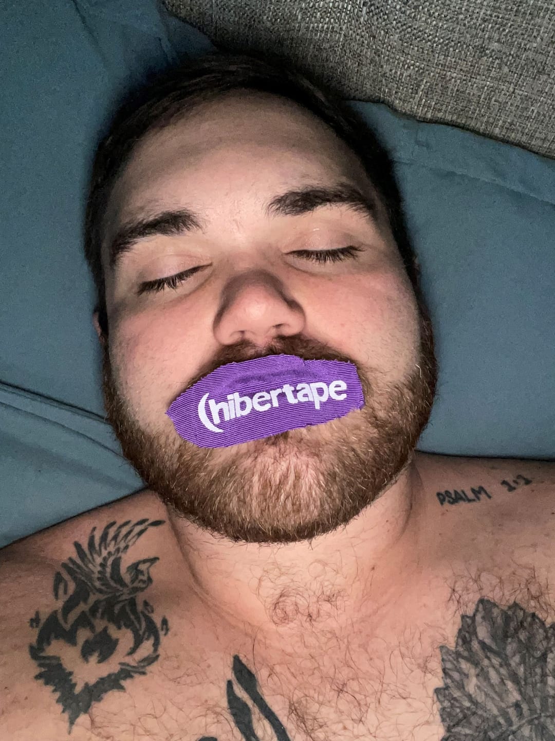 Customer photo review of Lavender-Infused Sleep Tape - 3 Month Supply