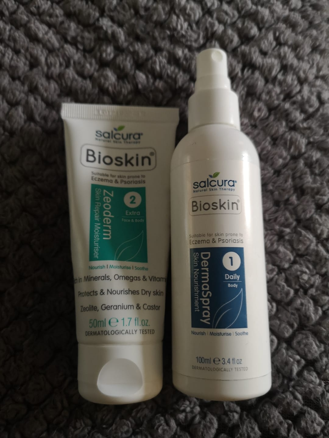 Customer photo review of Bioskin Duo Pack (Free Bioskin Zeoderm)