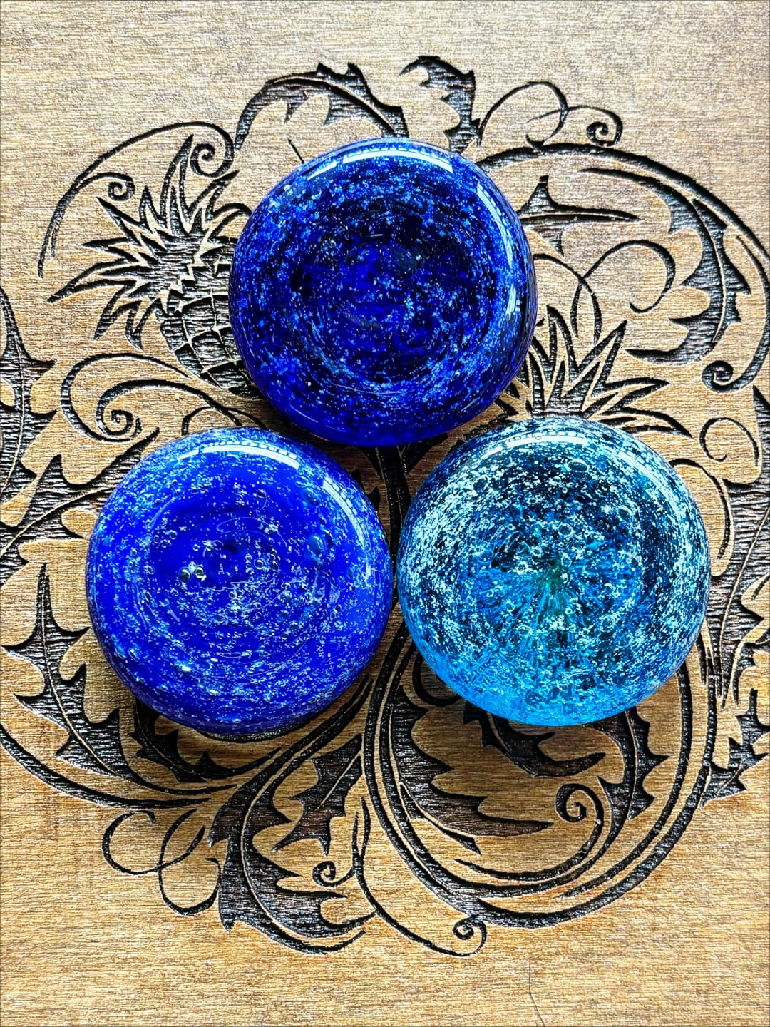 Customer photo review of Soul Stones with Infused Cremation Ashes
