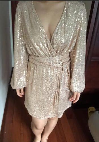 Customer photo review of Robe de Soirée Sequin - Coralie