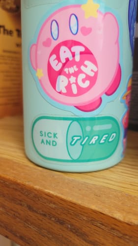 Customer photo review of Dis-ease Transparent Sticker