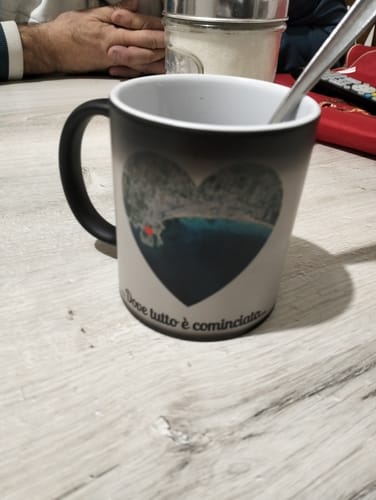 Customer photo review of Tazza magica personalizzata 325ml