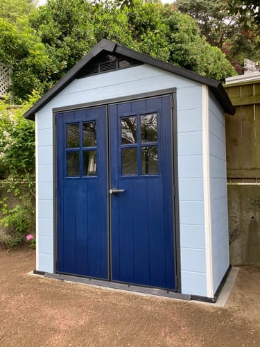 Customer photo review of Oakland 754 Garden Shed 2.1m x 1.14m