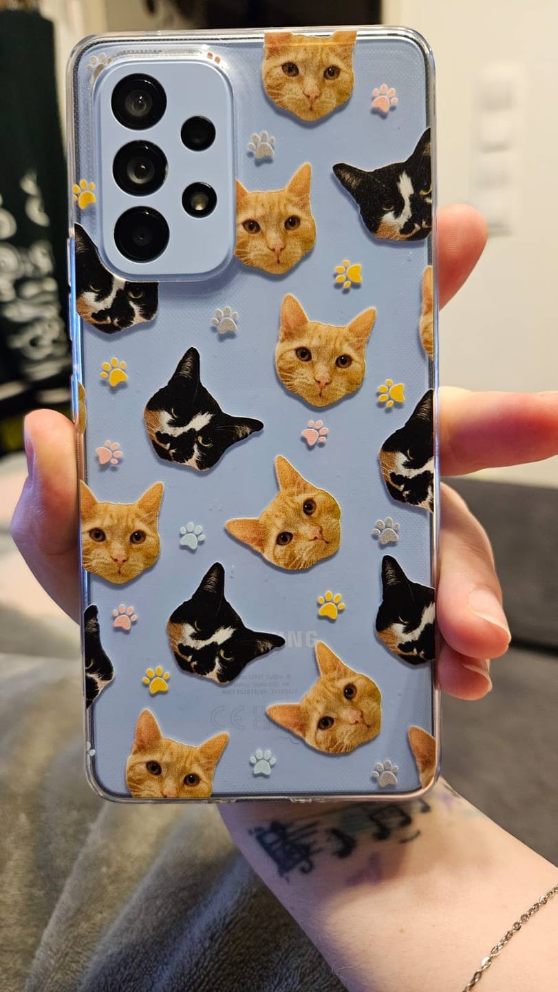 Customer photo review of Haustierköpfe - Individuelle Handyhülle