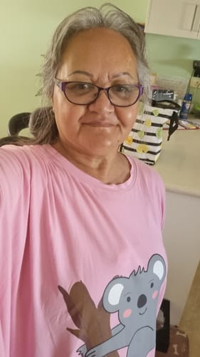 Customer photo review of Bamboo Sleep Tee (One size fits all)