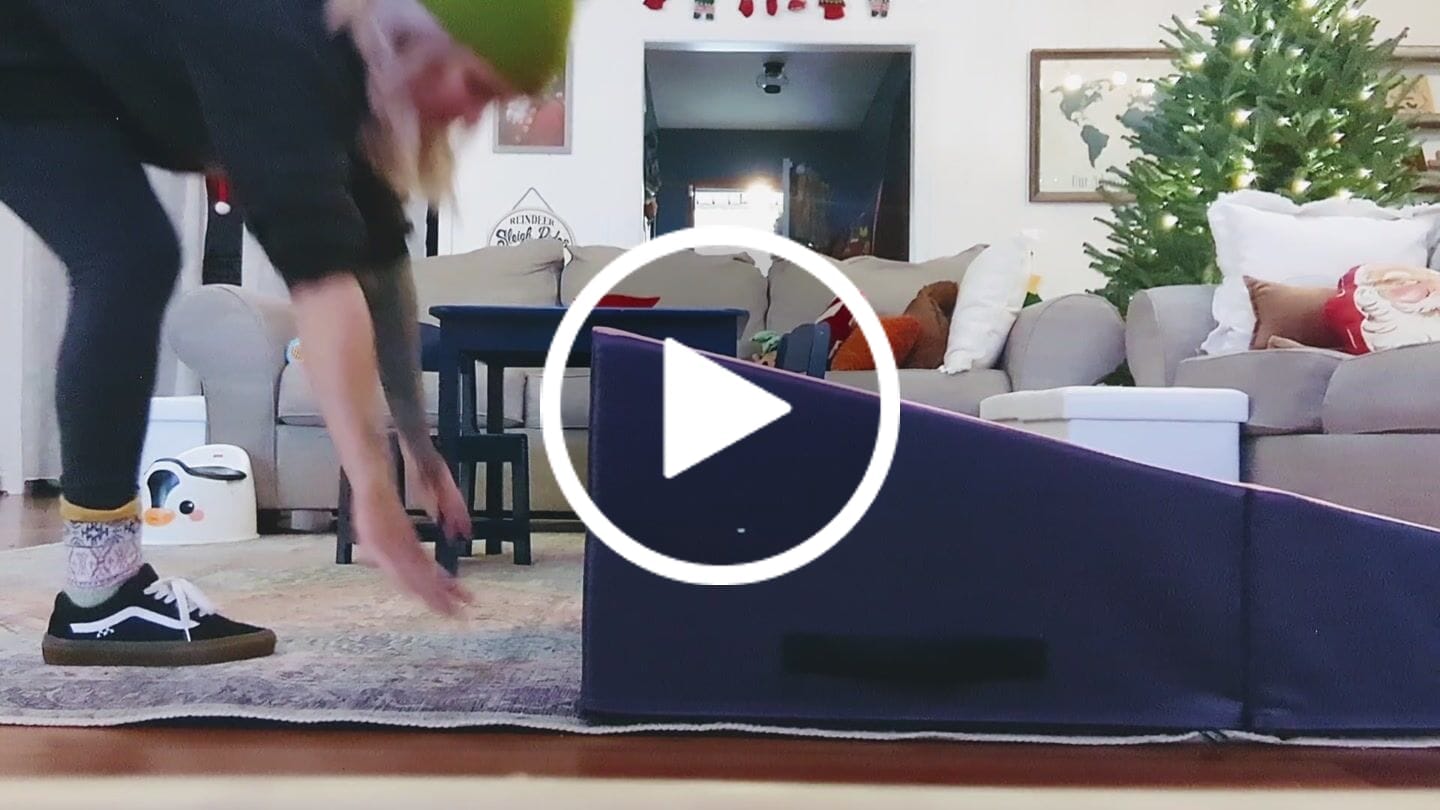 Customer video review of Gymnastics Tumbling Cheese Wedge Mat (S/M/L)