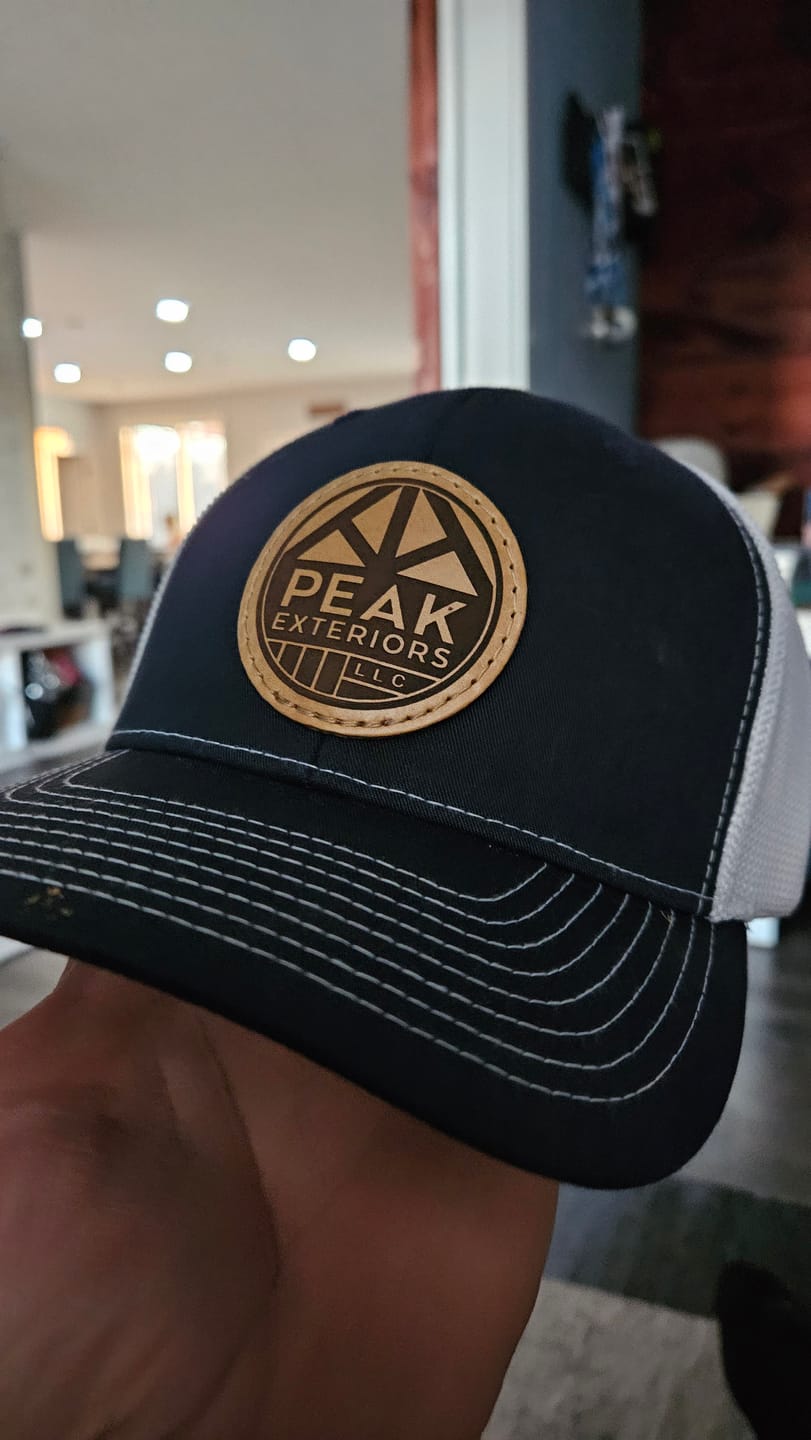 Customer photo review of (NEW) 112 Flexfit Snapback Custom Leather Patch Hat