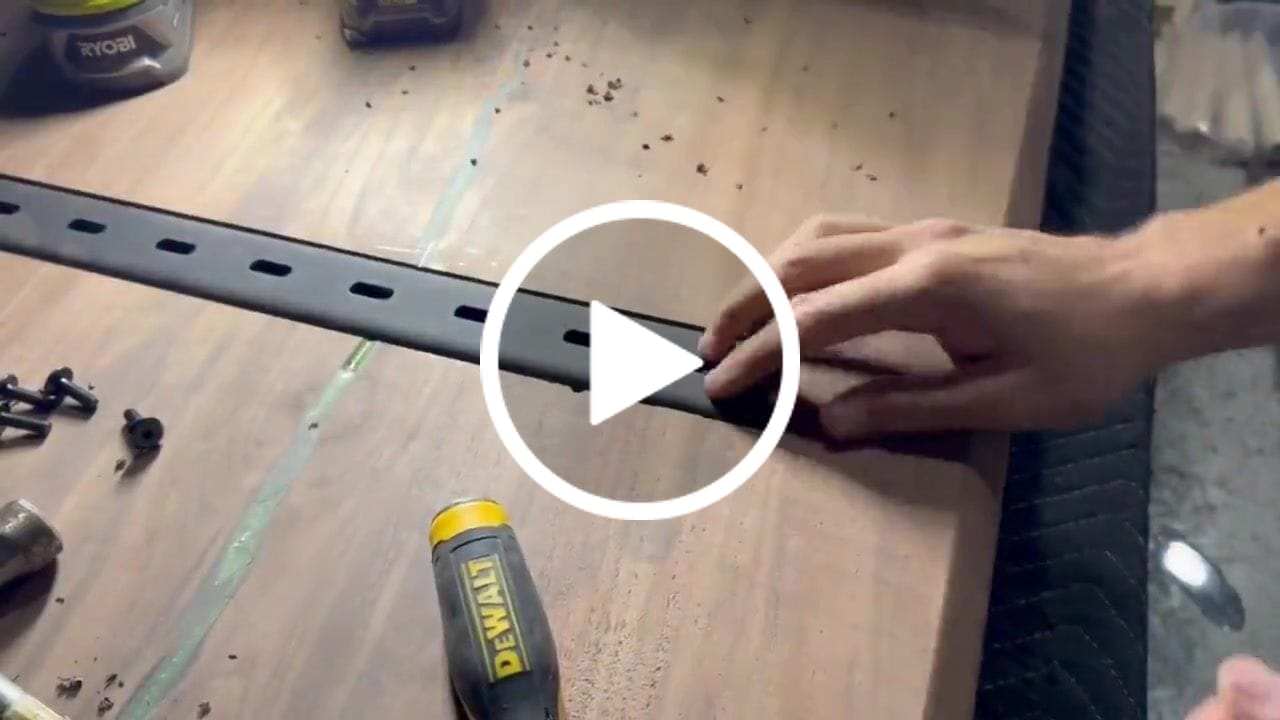 Customer video review of Reinforce C Channel for Tabletop | Multiple size | Set of 2 Pieces | Table Leg Hardware