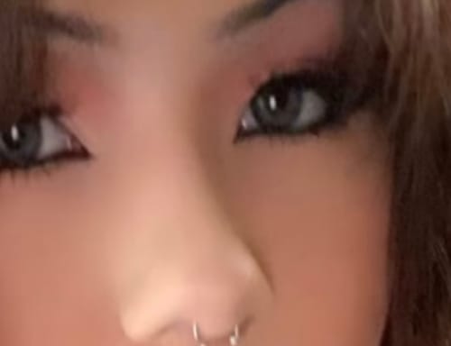 Customer photo review of Taylor Grey Contact Lenses(12 months of use)