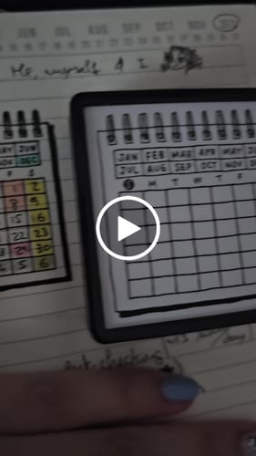 Customer video review of Midori Paintable Stamp - Pre-Inked - Calendar