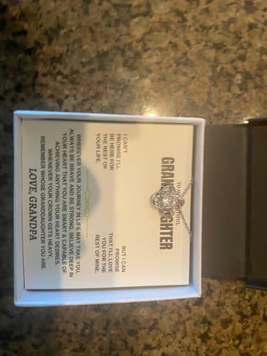 Customer photo review of To My Beautiful Granddaughter - Love Knot Gift Set - SS117LK