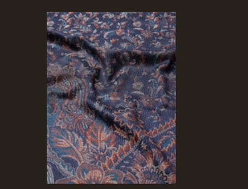Customer photo review of Pashtush Women'S Jamawar Shawl, Navy Blue