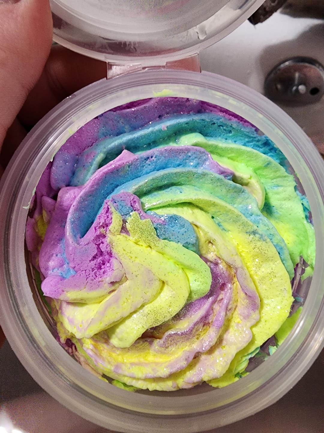 Customer photo review of Unicorn Brains Whipped Soap (Fruit Loops Cereal)