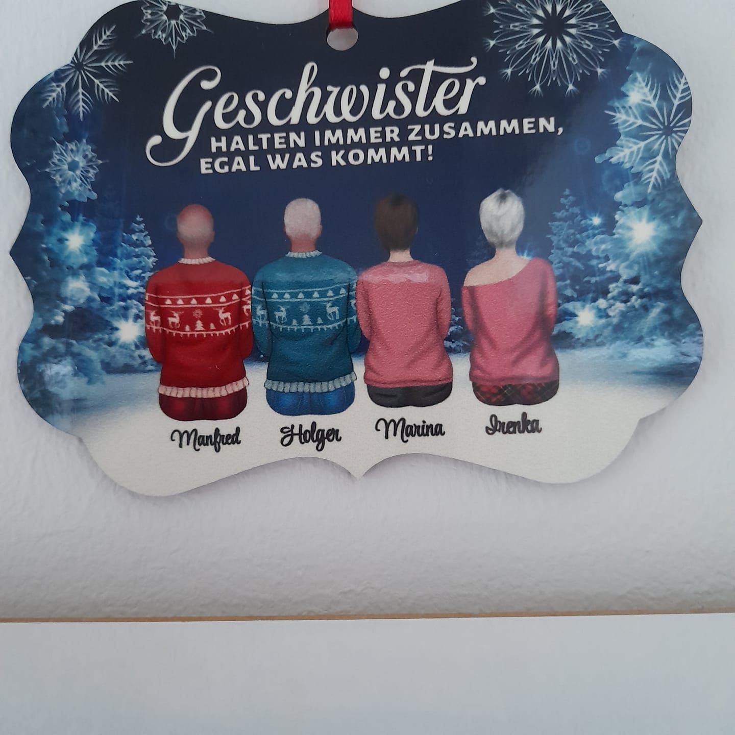 Customer photo review of Weihnachten mit der Familie - Familien-Baumschmuck