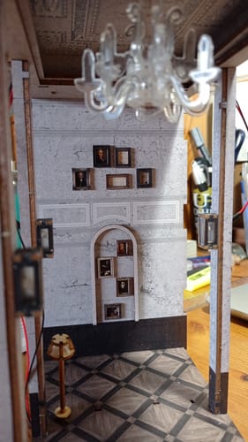 Customer photo review of Secret Piano Room DIY Book Nook Bookshelf Insert