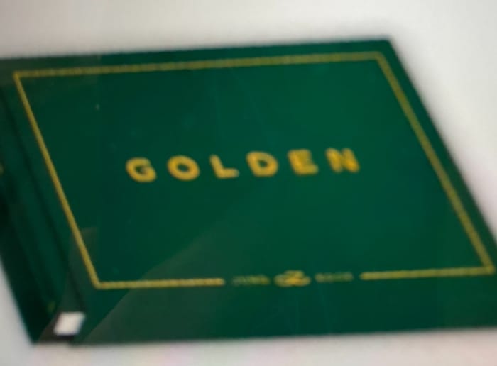 Customer photo review of BTS JUNGKOOK - GOLDEN 1ST SOLO ALBUM WEVERSE ALBUMS VER. NO P.O.B VER.