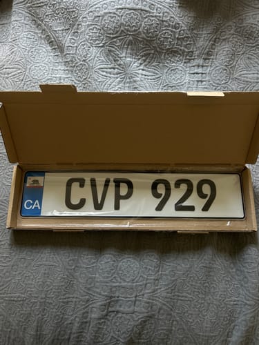 Customer photo review of CALIFORNIA FLAG EURO STYLE LICENSE PLATE 20.44" x 4.38" (520mm x 110mm)