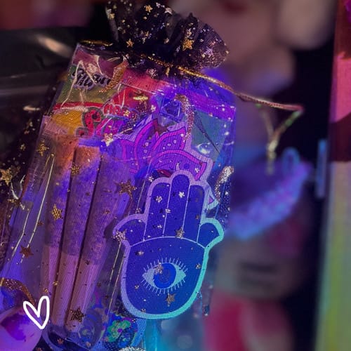 Customer photo review of Blue Lotus Flower Pre Rolls