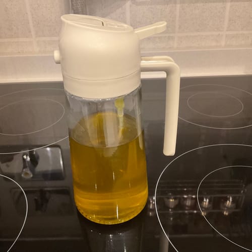 Customer photo review of Spruzzatore e dispenser per olio in vetro 2 in 1