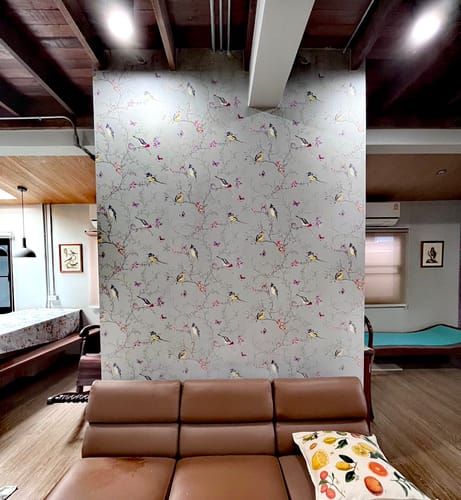 Customer photo review of Phoebe Wallpaper - 4 Colours