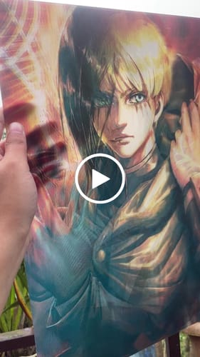 Customer video review of 3D Triple Transition [Titan Level Friendship] Lenticular Print