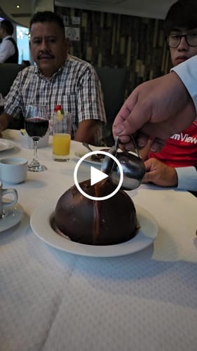 Customer video review of Mejorar postre por Esfera de Chocolate
