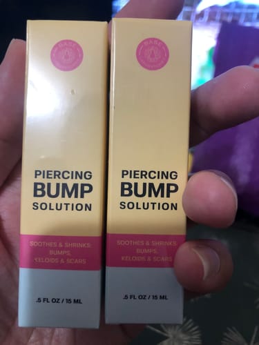 Customer photo review of Piercing Bump Treatment - Bump, Keloid & Scar Relief Oil