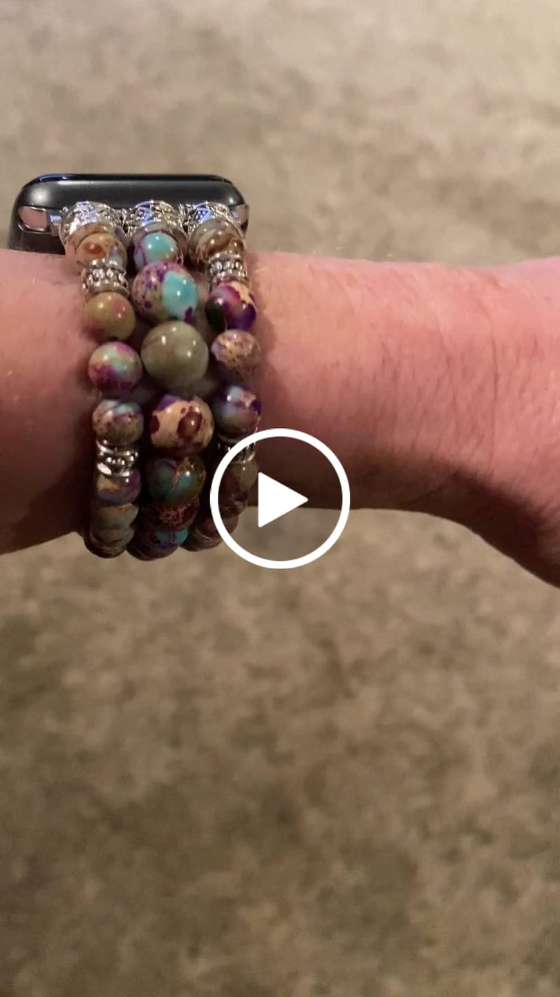 Customer video review of Intense Jasper Stretch Apple Watch Strap