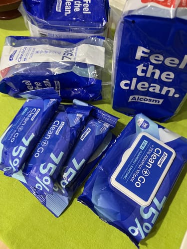 Customer photo review of 75% Alcohol 10s' Wipes (10s' x 12 Packs)