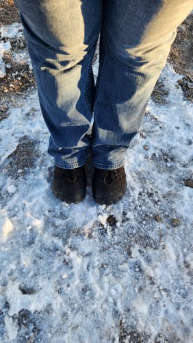 Customer photo review of Vindra Flex - Non-slip & Universal Winter Barefoot Shoe (Water-resistant)