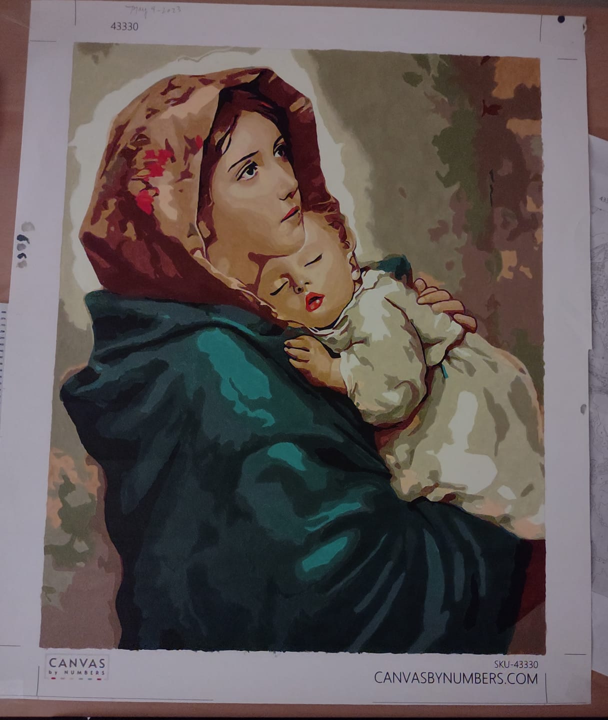 Customer photo review of Madonnina - Paint by Numbers