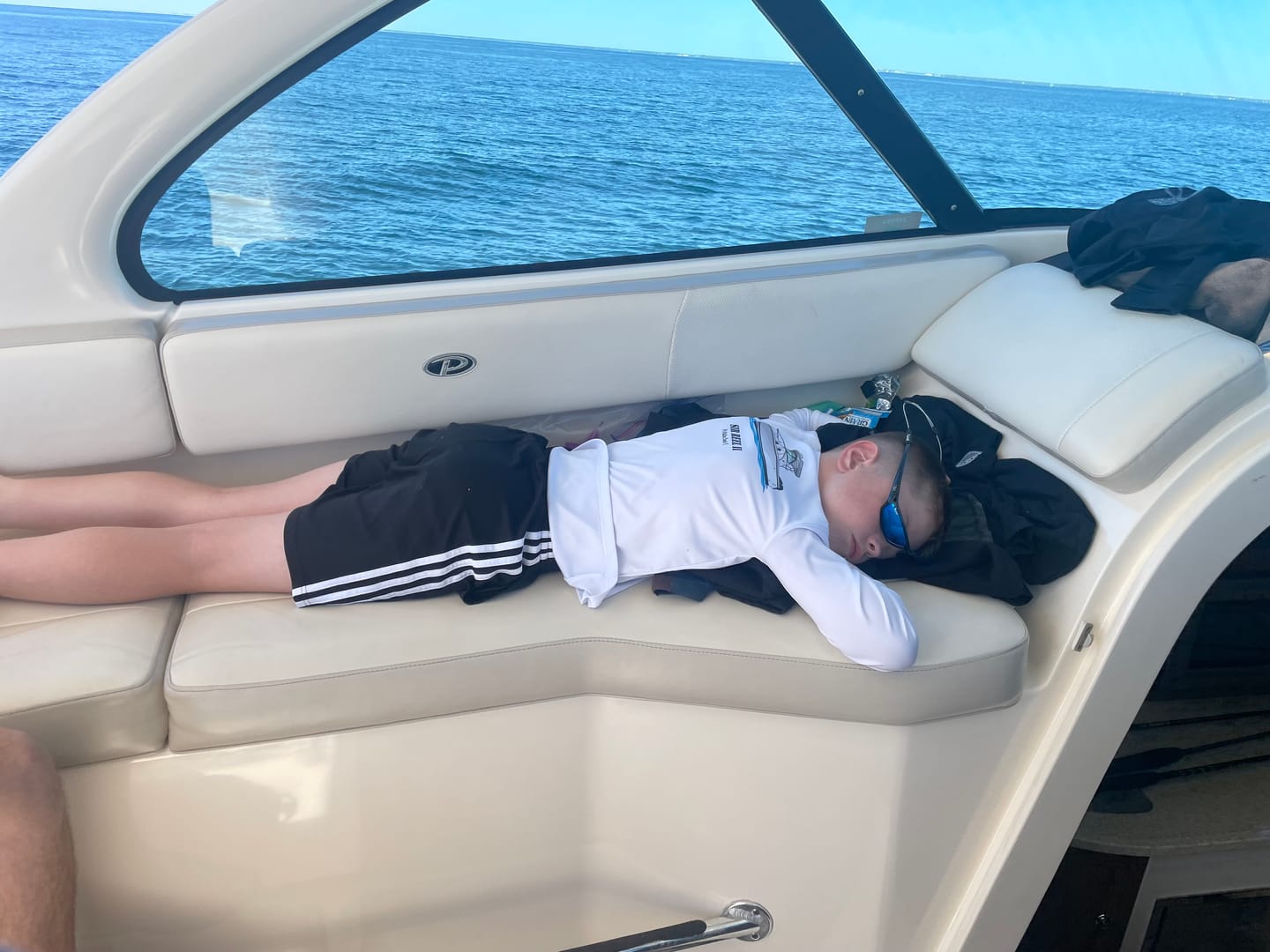 Customer photo review of Youth/Kids Dri-Fit Custom Boat Shirts