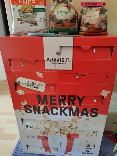 Kundenbewertung mit Foto zu ⏰ VORVERKAUF: Snack-Adventskalender 2024