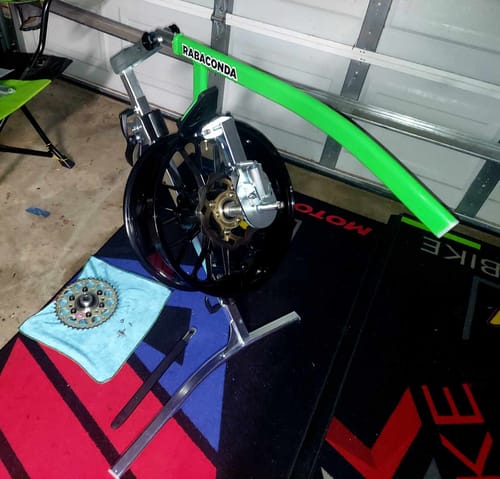 Customer photo review of Rabaconda Street Bike Tire Changer