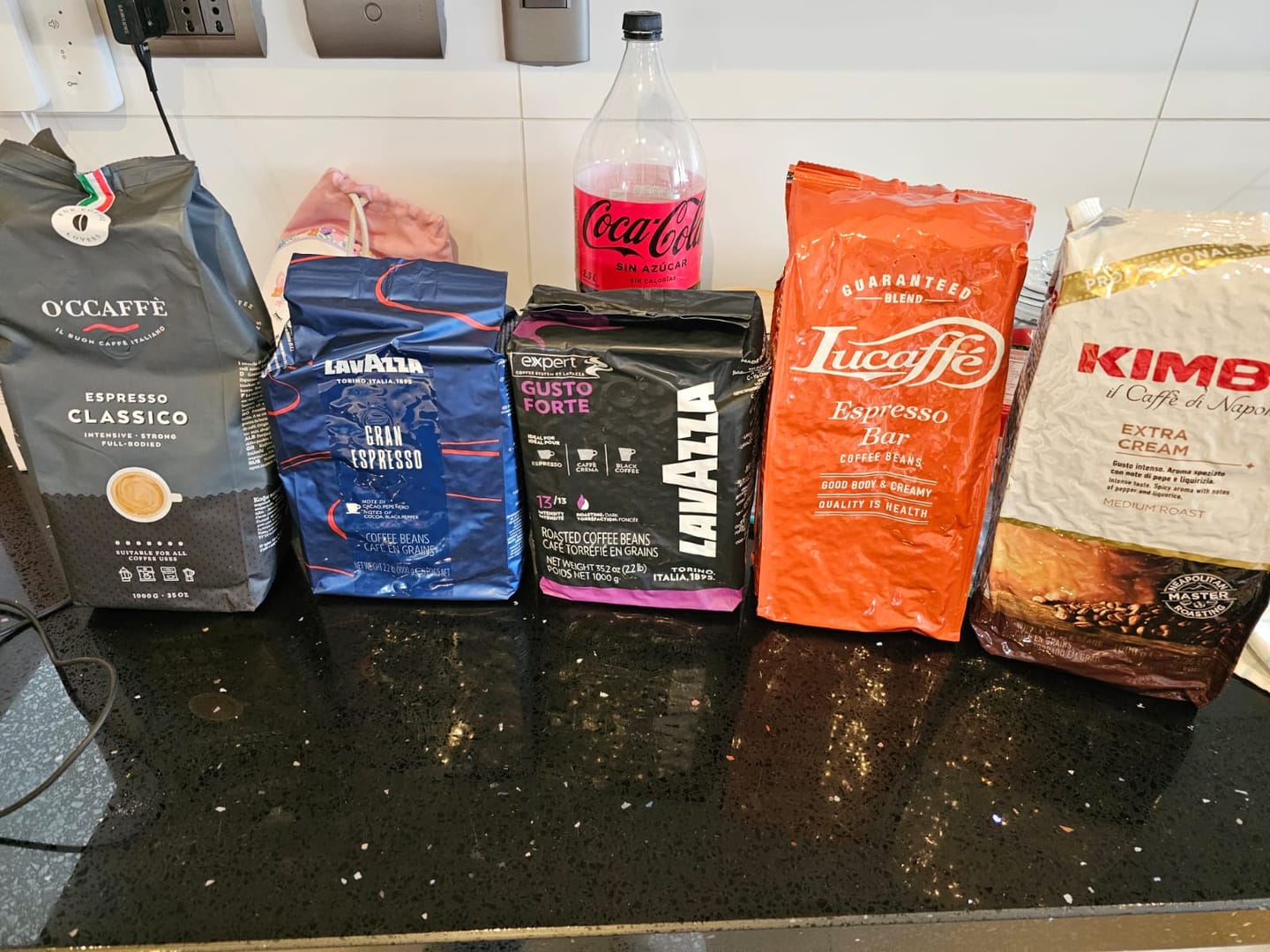 Customer photo review of Lucaffe Espresso Bar 1 kg Grano Entero