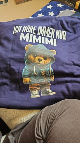 Customer photo review of MIMIMI TEDDY Rückendruck Unisex Hoodie