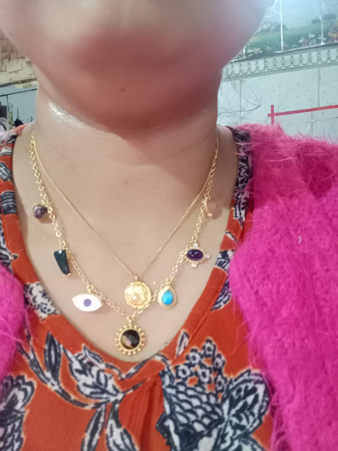 Customer photo review of Heal your Vibe Necklace