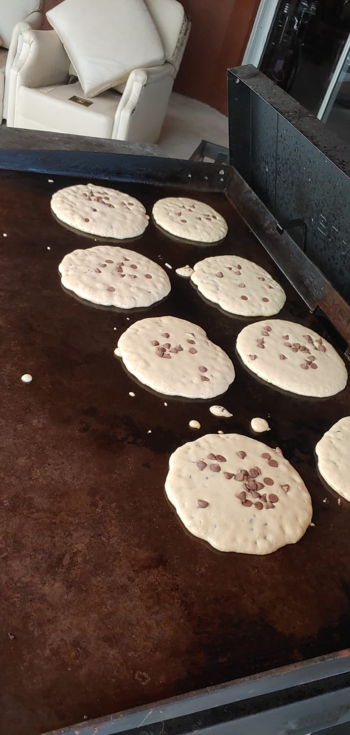 Customer photo review of Cousin T's Chocolate Chip Gourmet Pancake Mix (2 Pack)