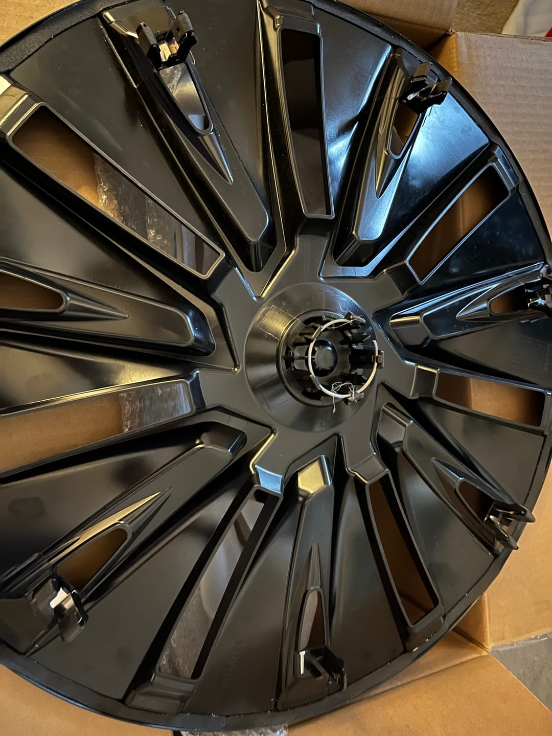 Customer photo review of TESPLUS 19'' Turbine Style Wheel Cover for Model Y