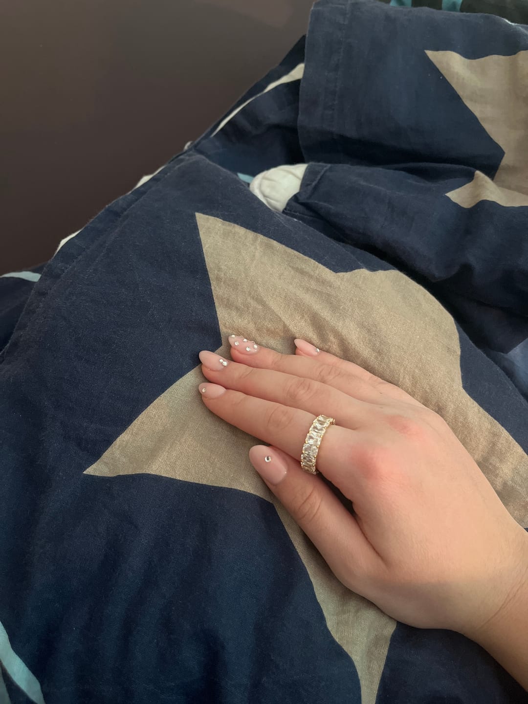 Customer photo review of Cube Stones Ring | 18K vergoldet