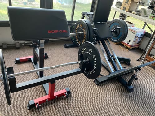 Customer photo review of Preacher Curl Bench PB01 350lbs Capacity