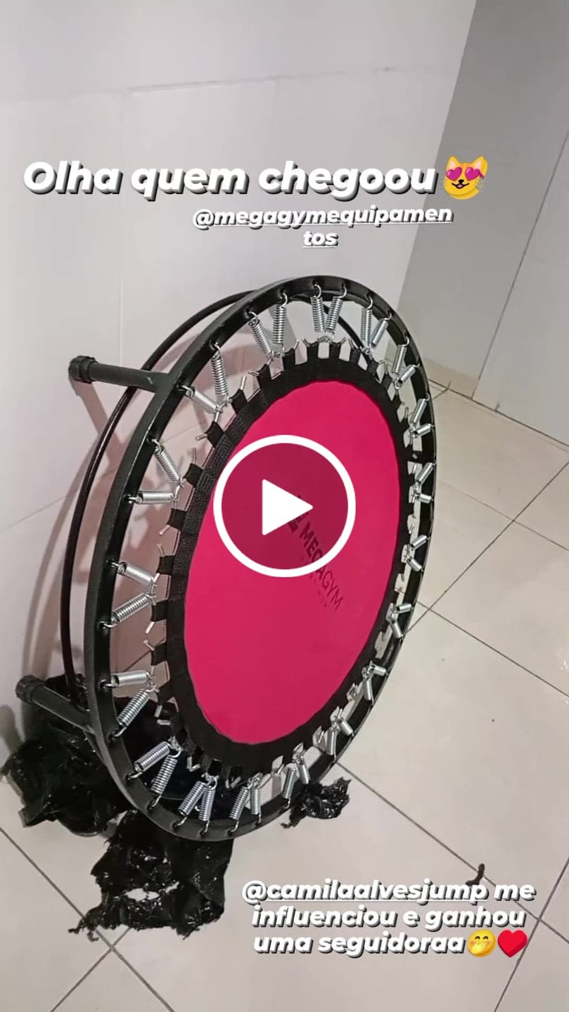 Customer video review of Mini Jump Trampolim Profissional 36 Molas