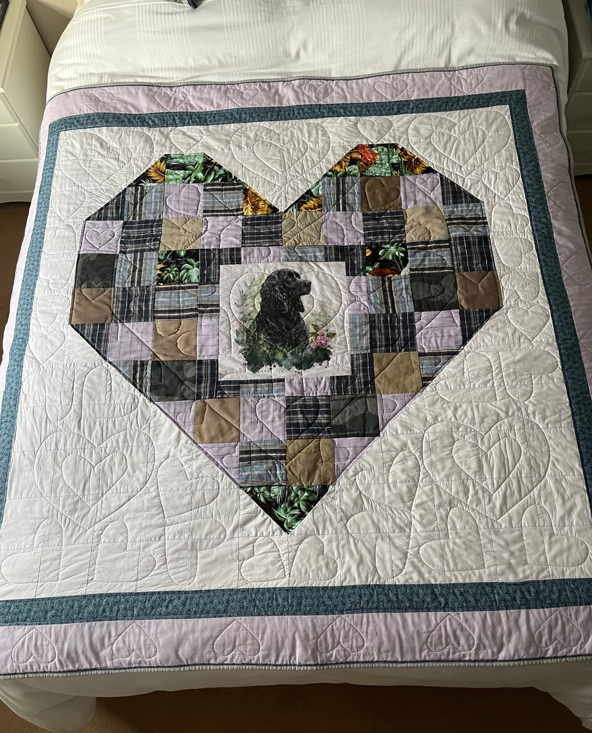 Customer photo review of Busy Floral Rose & Hubble Cotton Poplin Fabric