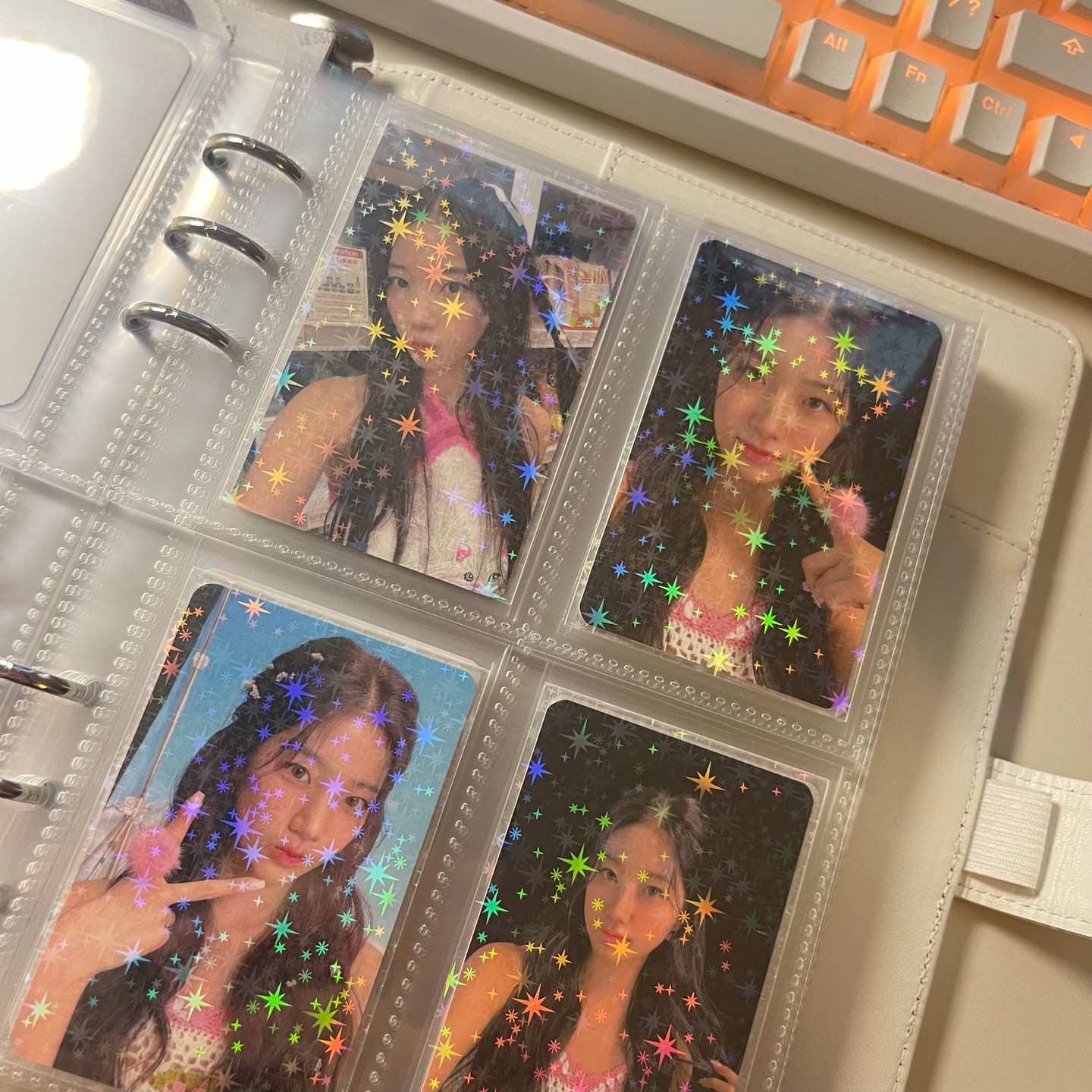 Customer photo review of PREMIUM HOLOGRAPHIC PHOTOCARD SLEEVES - STAR VERSION
