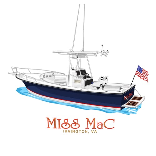 Customer photo review of Custom Digital Boat Artwork