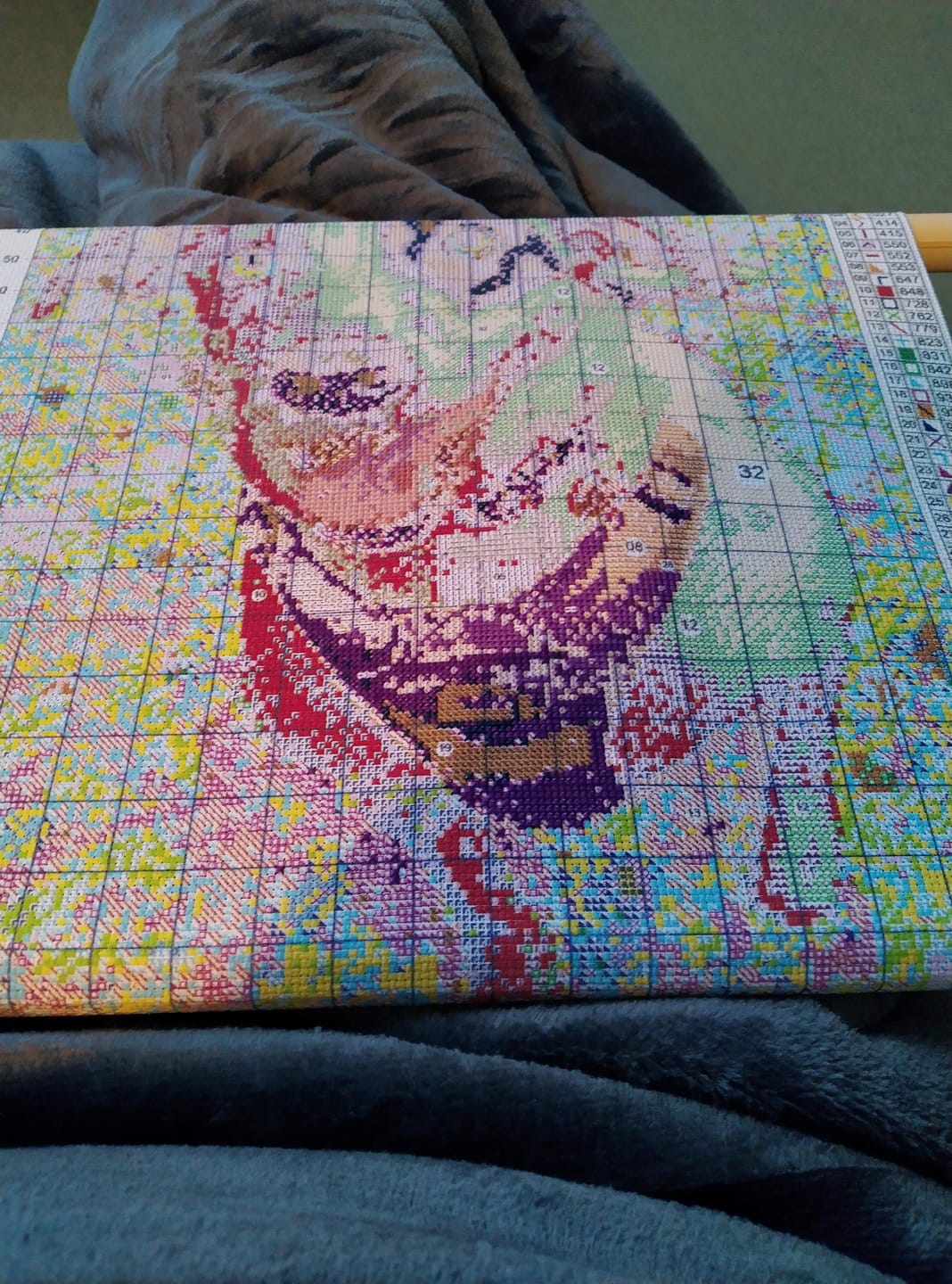 Customer photo review of Custom Cross Stitch Tapestry Kit | Just Upload Your Photo!