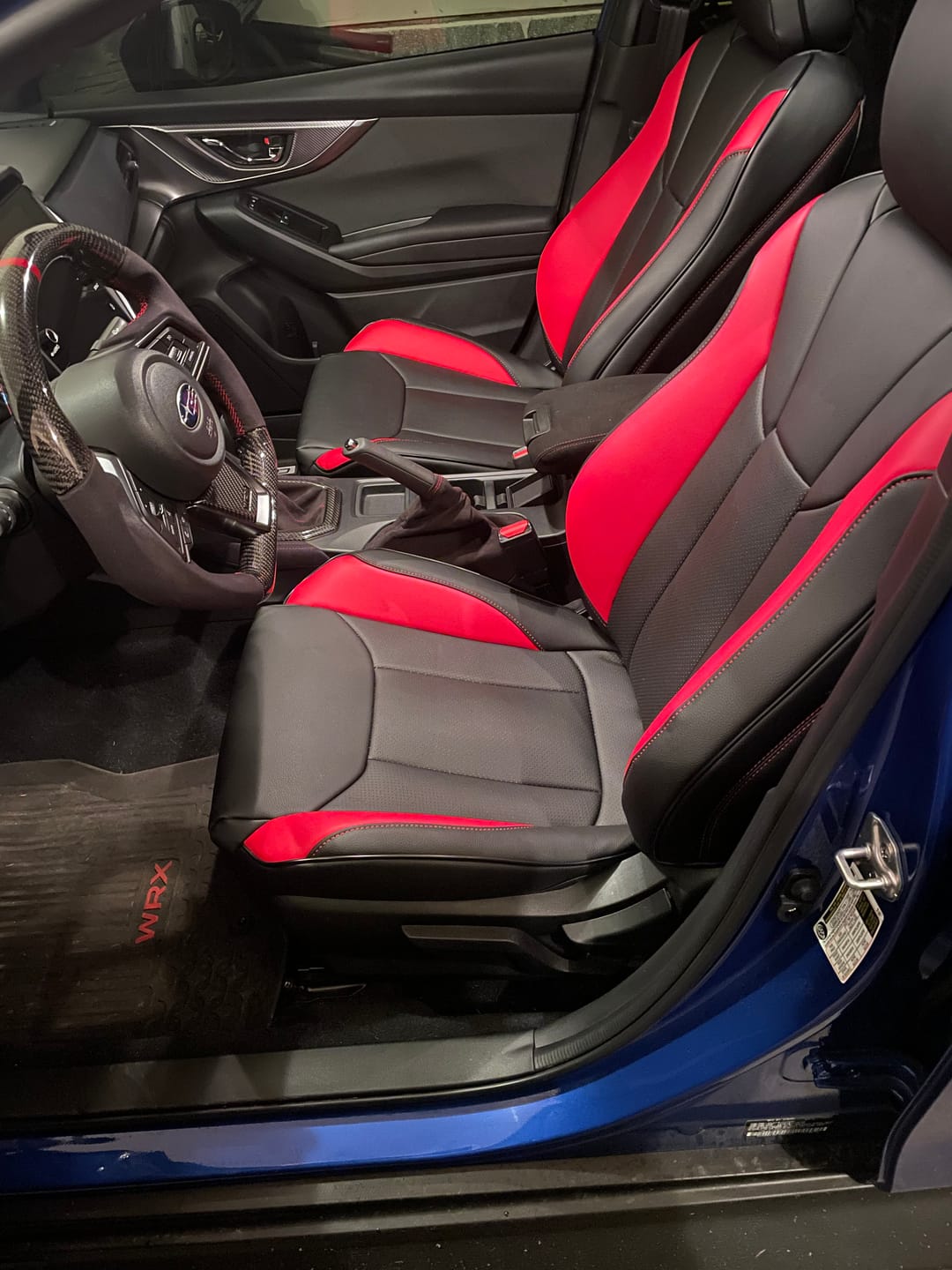 Customer photo review of 2022+ Subaru WRX Premium Custom Seat Covers