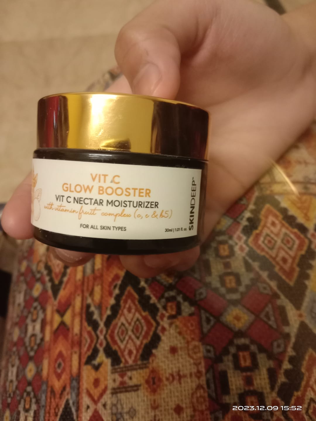 Customer photo review of VIT C GLOW BOOSTER - Vitamin Nectar Moisturizer