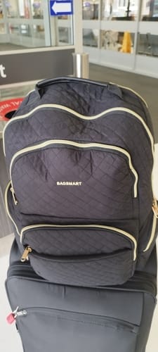 Customer photo review of Bonchemin 17.3 Inch Laptop Backpack Black