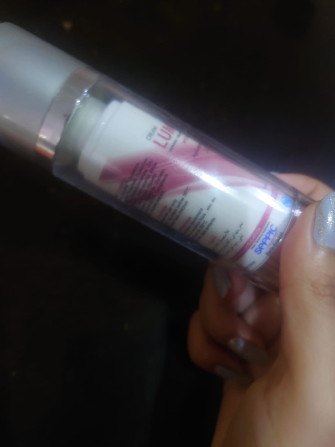 Customer photo review of Luminate Intense Skin Brightening Cream